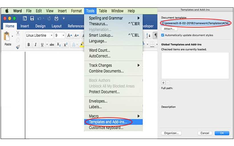 where are templates stored in word 2016 for mac